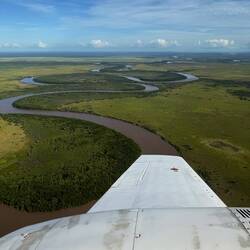 Very cool "s" shaped river that winds like this as far as the eye can see
