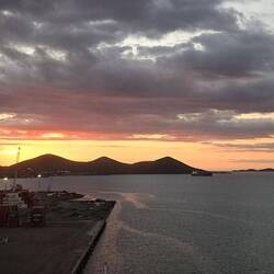 Sunset over Nouméa.