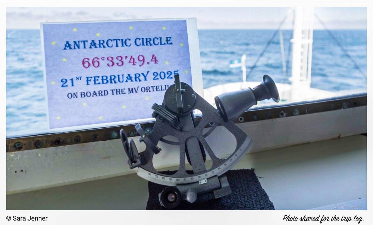 It is official ... we have crossed the Antarctic Circle.