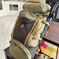 Zuhause musste ich noch kurz meinen Rucksack wechseln...