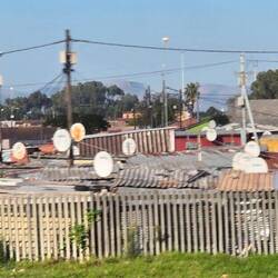 They can't afford running water, but they can afford satellite dishes. 🤷