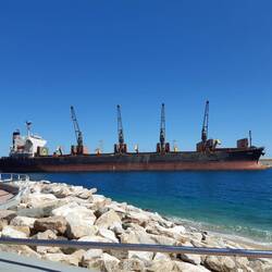 Sand wird verschifft