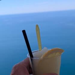 Pit stop with a lemon slushie