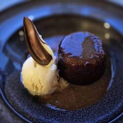 Charlie has puds , I give it a miss as had far too much food this week !!
