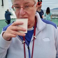 Hot Chocolate plus rum to ward off the cold.