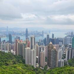 The city from the viewing platform on Victoria Peak.