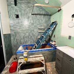 tile progress continues