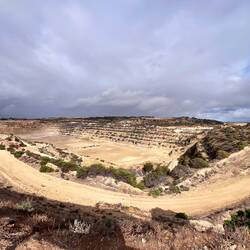 Open cut gravel pit