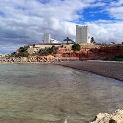 Grain silos - when built in 1952 were the largest silos of its kind in the world