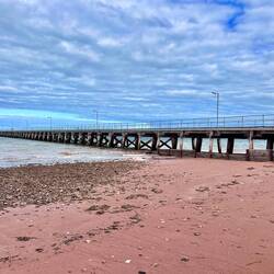The jetty is popular with fishermen