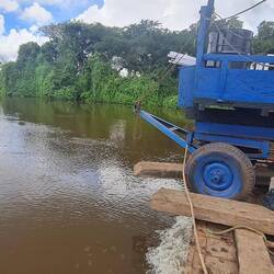 Manche Ladung hängt etwas über.