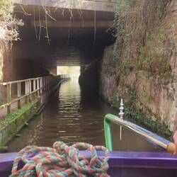 Armitage Tunnel carved into the bedrock