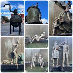 Skulptur vor der "Absolut" Industrie