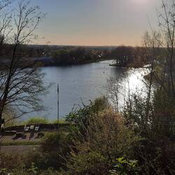 Blick vom "Hochkreuz" über die "Kleine Loreley" auf das "Nasse Dreieck"