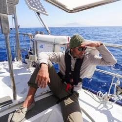 On guette la terre à l'approche de La Canée