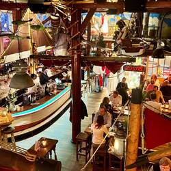 die Gosch Bootshalle - unser allabendliches Restaurant