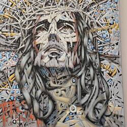 Jesus by Santiago Belaqua. We Saw an exhibit of his work in the convent