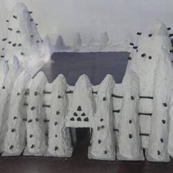 Im Norden Ghanas, in der Savanne gibt es mehrere solcher Lehmmoscheen