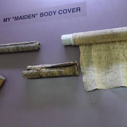 Früher hat man Kleidung aus Rinde hergestellt, die man erntete, wässerte, schlug und trocknete