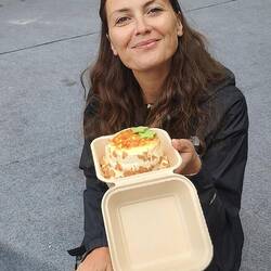 Happy Pancake-Gesicht