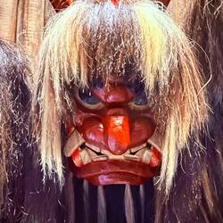 Colorful Namahage mask of Akita.