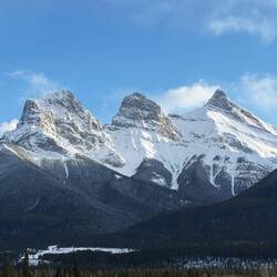 The Three Sisters in Canmore