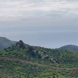 Blick zurück - viel Verkehr auf der Meeresstrasse von Gibraltar