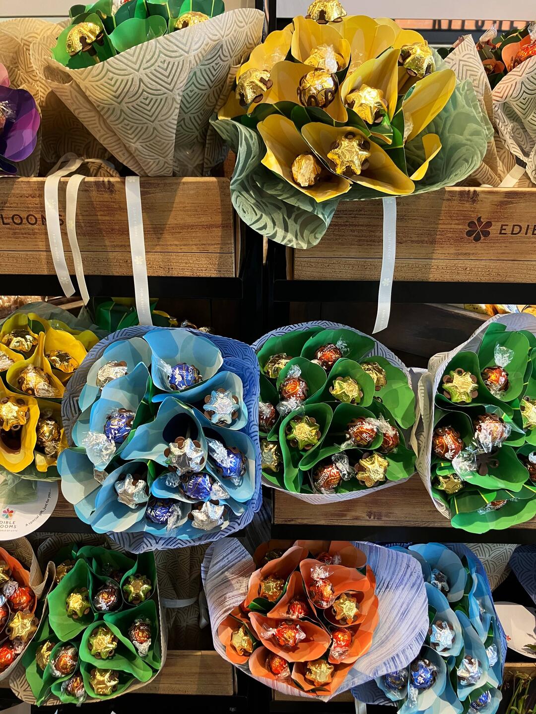 Leckere Blumensträuße im Supermarkt 🍫