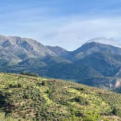 The best view we've had yet of Cerro de la Blanquilla and Sierra Prieta