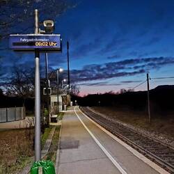 Abfahrt in meinem Heimatort