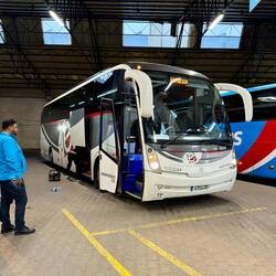Mit diesem Bus bin ich nach Sines gefahren.