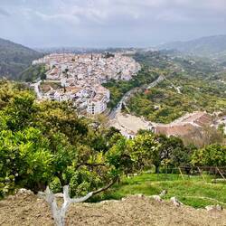 Frigiliana schon fast aus der Vogelperspektive