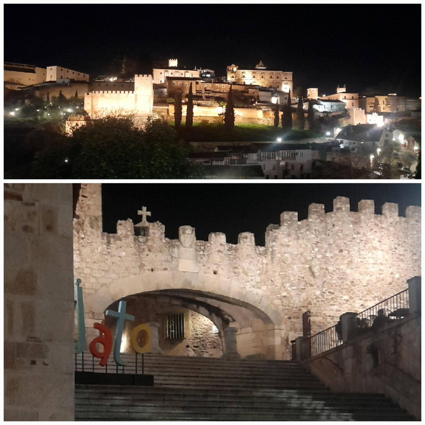 Cáceres by night