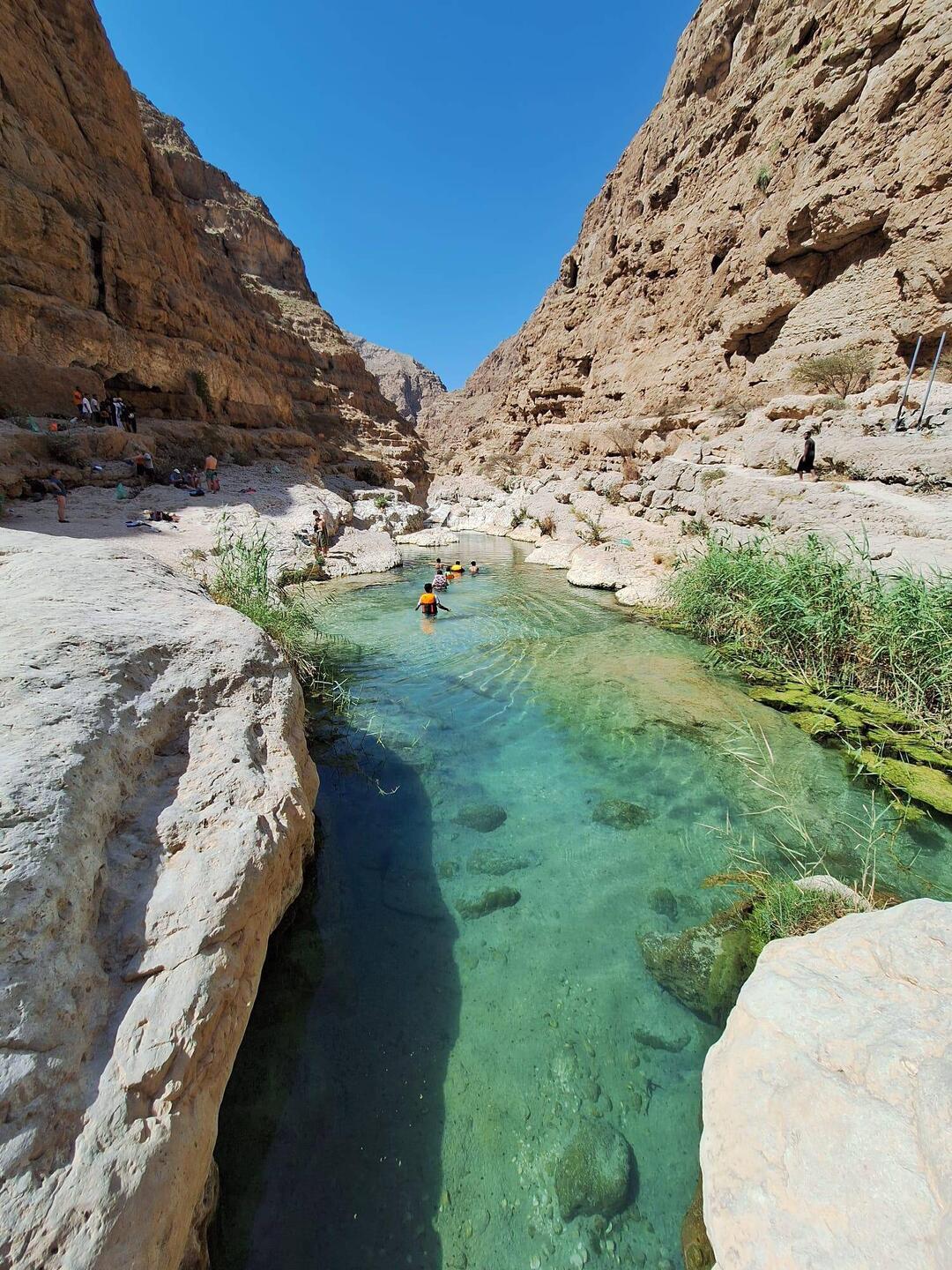 Der Wadi-Pool kurz vor 11 Uhr