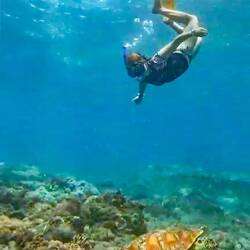 D Tanja und d Turtle 😏🤿😍