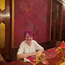 Waiting for the meal and the show