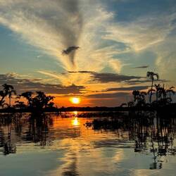 Sonnenuntergang von der Lagune