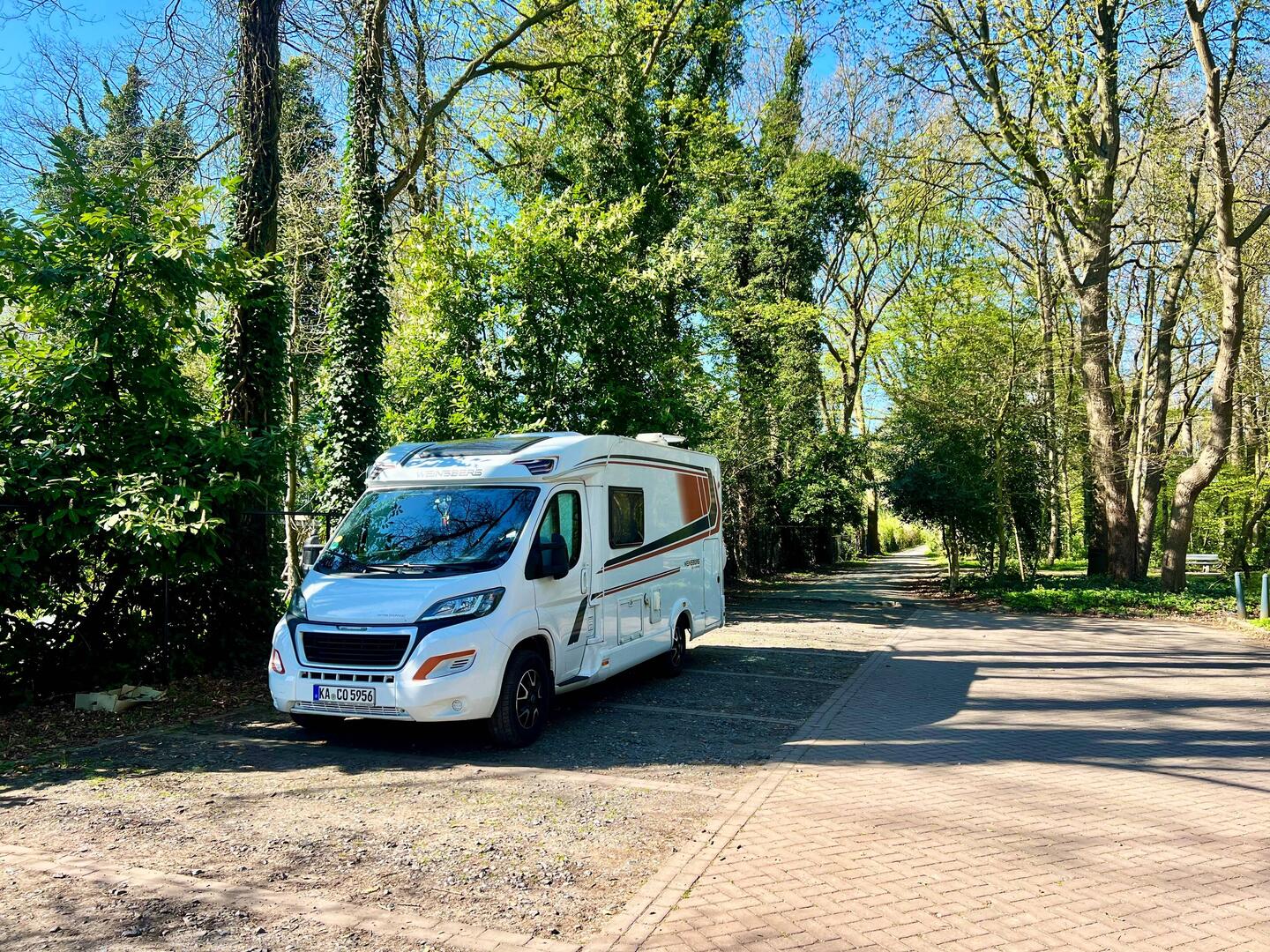 Freistehplatz in einem Park bei Kalmthout