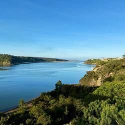 Direkt nach Vila Nova de Milfontes musste ich auf einer Brücke den Fluss "Rio Mira" überqueren.
