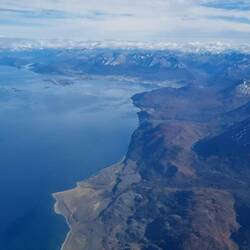 Ushuaia tucked into the Beagle Channel