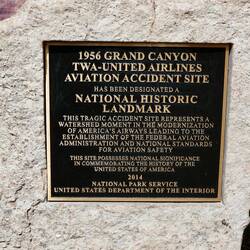 Gedenktafel an einen Flugzeugabsturz