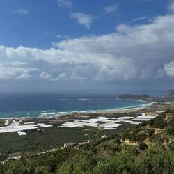 Der erste Ausblick auf den Strand bei der Anfahrt