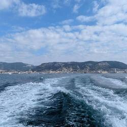 Leaving Toulon in our wake