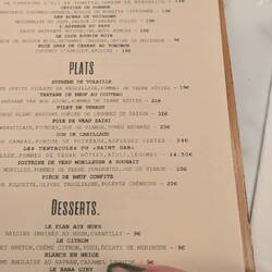 Menu at Restaurant Le Saint Gabriel