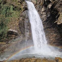 14km dorthin für diesen Regenbogen