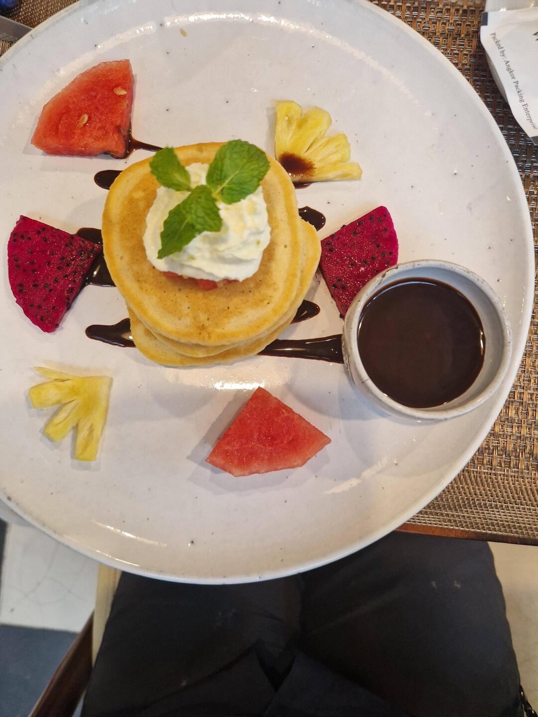 Breakfast at the accommodation