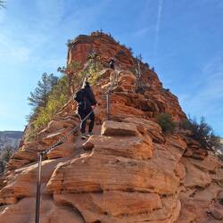 Most of the final hike is more of a scramble with sections of chains for help.