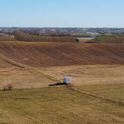 Camper visto dal drone