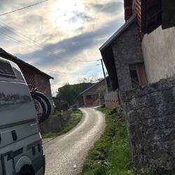 Abfahrt beim behüteten Nachplatz