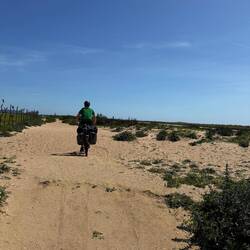 Danach ging es ca 5 km durch Dühnen